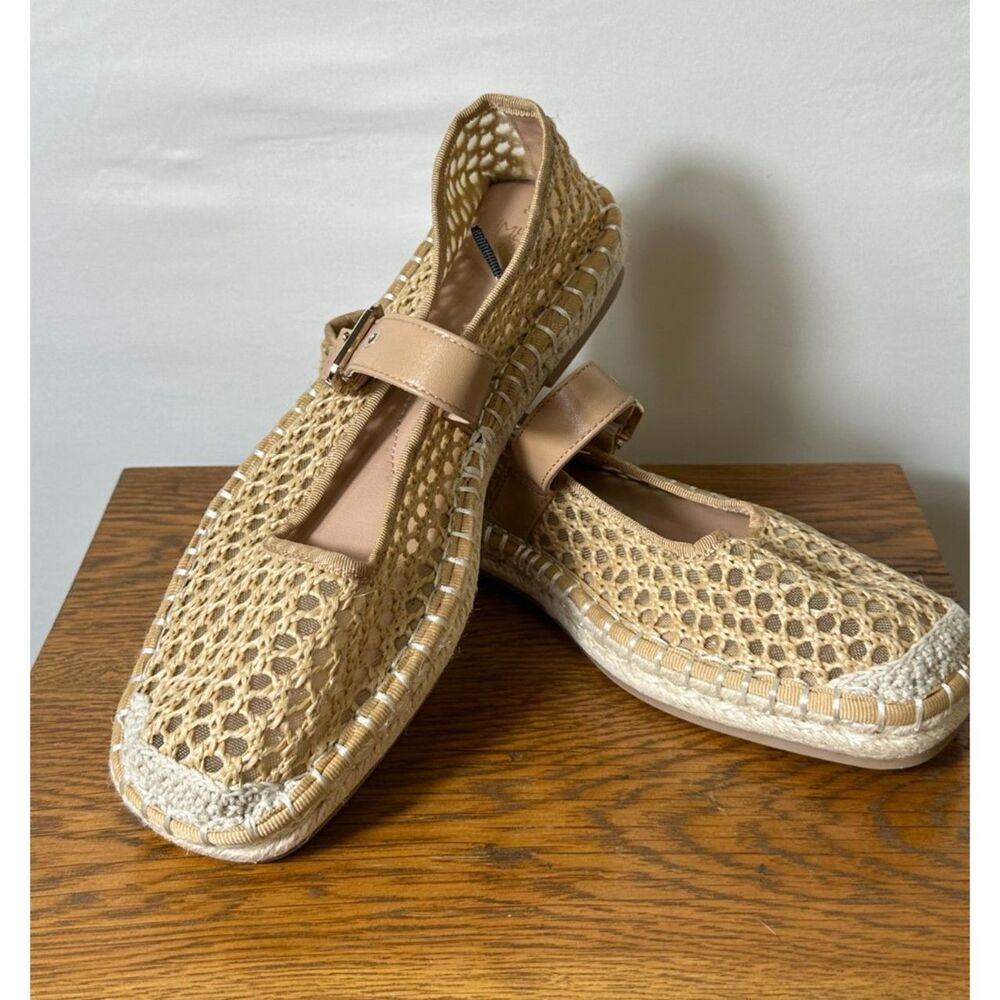 Time and Tru Women's Espadrille Mary Jane Flats Size 8 NWT